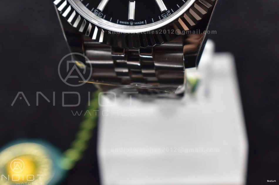Black 41 Dial DateJust SA 633 126334 Best 904L 1:1 Edition Bracelet WellDesigned DIWF Jubilee Stick Steel on 0822